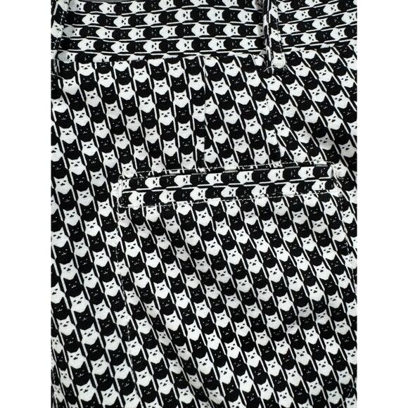 Betabrand Straight-Leg Chino Dress Pant Yoga Pants Catstooth Size Small Petite - Picture 12 of 13